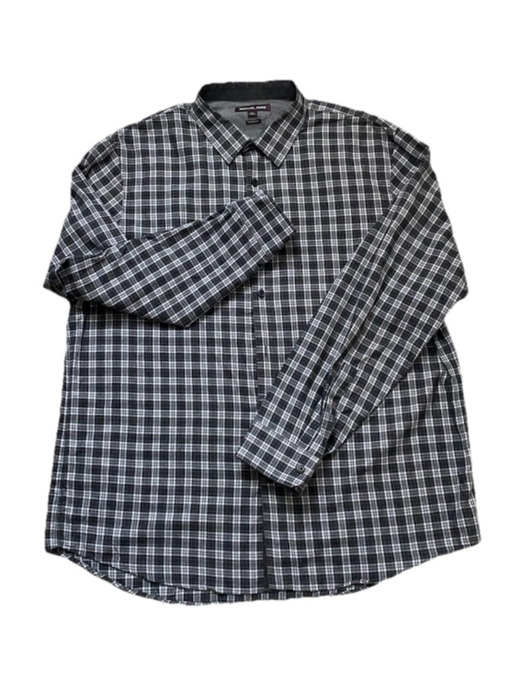 MICHAEL KORS | 100% Cotton Plaid Button Down Shirt Tailored Fit XXL - Picture 1 of 17